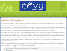 Tablet Screenshot of envybrands.co.nz